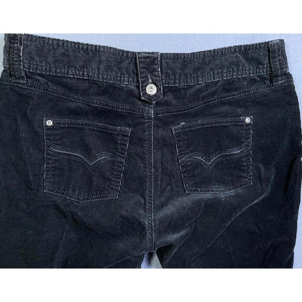 Vintage RIDERS COPPER Flocked Ombré Corduroy Large Bootcut 15/16M 36x31 Stretch - Picture 7 of 9